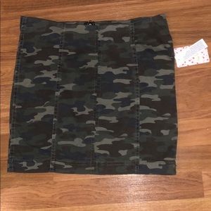 Free People Camo Skirt